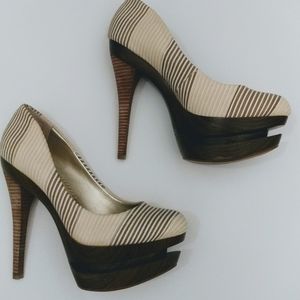 Women's Jessica Simpson Wood Platform Pumps